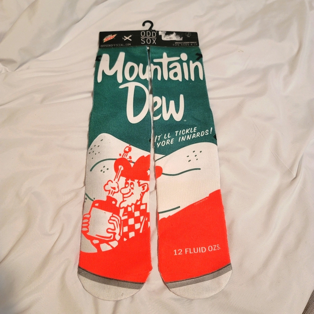 NWT Mountain Dew Socks